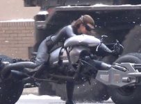 Catwoman on the Batpod
