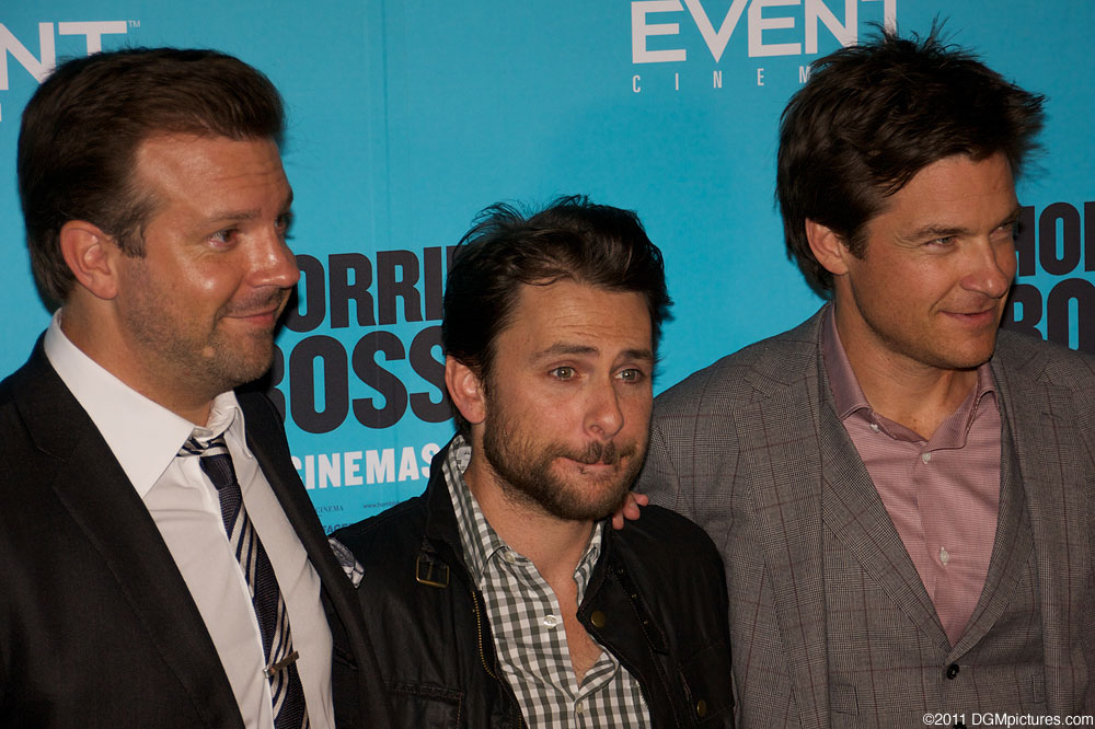 Horrible-Bosses - Sydney Event: Key Cast - Jason Sudeikis, Charlie Day and Jason Bateman