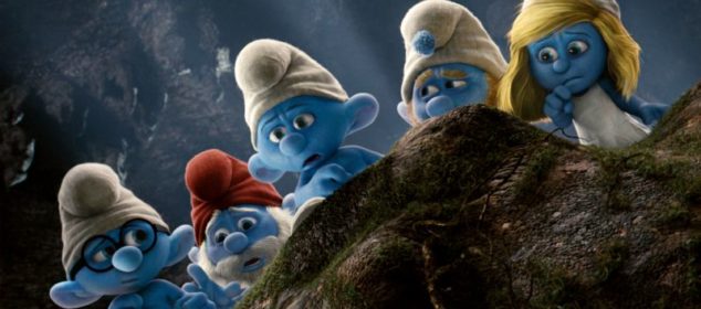 Brainy, Papa, Grouchy, Gutsy and Smurfette in Columbia Pictures' THE SMURFS.