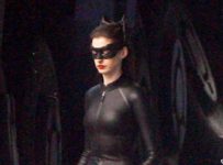 Anne Hathaway in Full Catwoman Costume on The Dark Knight Rises Set