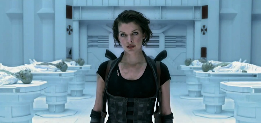 Milla Jovovich as Alice in Resident Evil: Afterlife