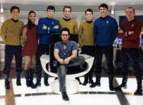 Star Trek (2009) crew with JJ Abrams