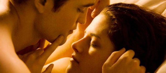 The Twilight Saga: Breaking Dawn - Part 1 - Edward and Bella in bed