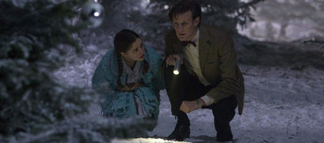 Matt Smith as the Doctor and Holly Earl as Lily in Doctor Who: The Doctor, The Witch and the Wardrobe