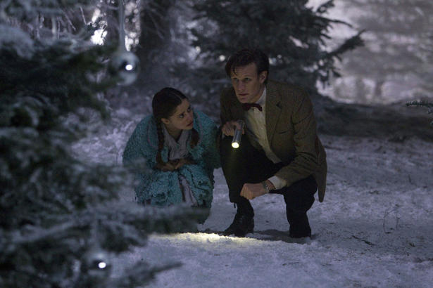 Matt Smith as the Doctor and Holly Earl as Lily in Doctor Who: The Doctor, The Witch and the Wardrobe