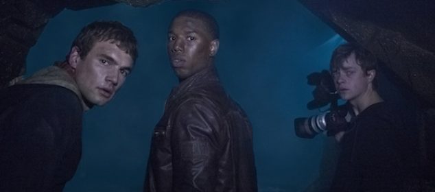 Chronicle - Inside a cave, Matt (Alex Russell, left), Steve (Michael B. Jordan) and Andrew (Dane DeHaan) make a discovery that will change their lives.