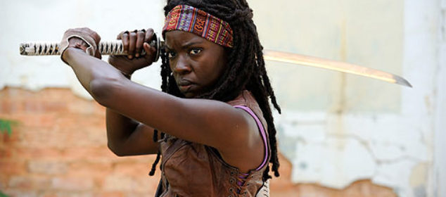Michonne (Danai Gurira) on AMC's The Walking Dead (EW)