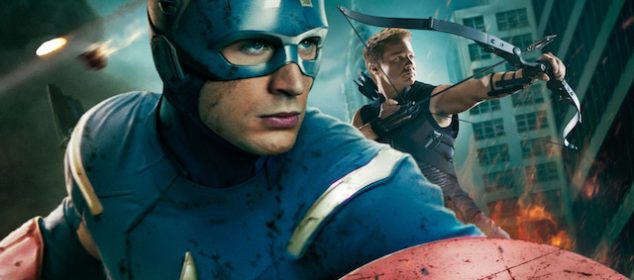 Captain America (Chris Evans) in THE AVENGERS film