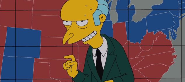 Mr. Burns Endorses Mitt Romney