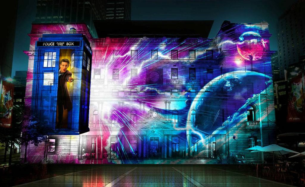 Doctor Who - Lights - Vivid Sydney