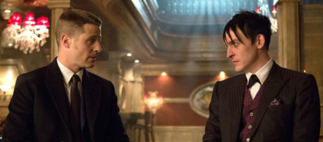 Jim Gordon (Ben McKenzie) and Penguin (Robin Lord Taylor) - Gotham Season 1