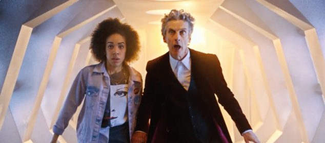 Doctor Who (Peter Capaldi) and Pearl Mackie