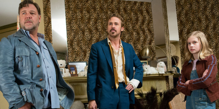 The Nice Guys - Russell Crowe, Ryan Gosling, and Angourie Rice