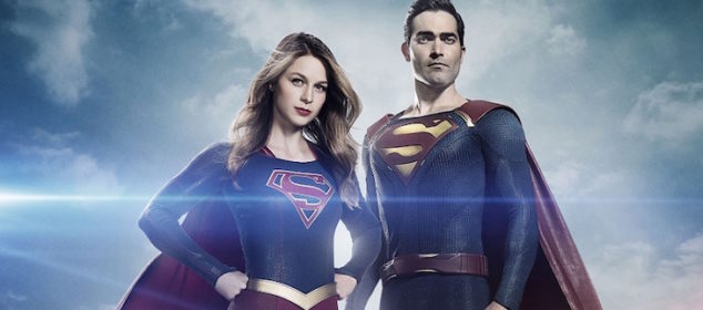 Tyler Hoechlin and Melissa Benoist as Superman and Supergirl