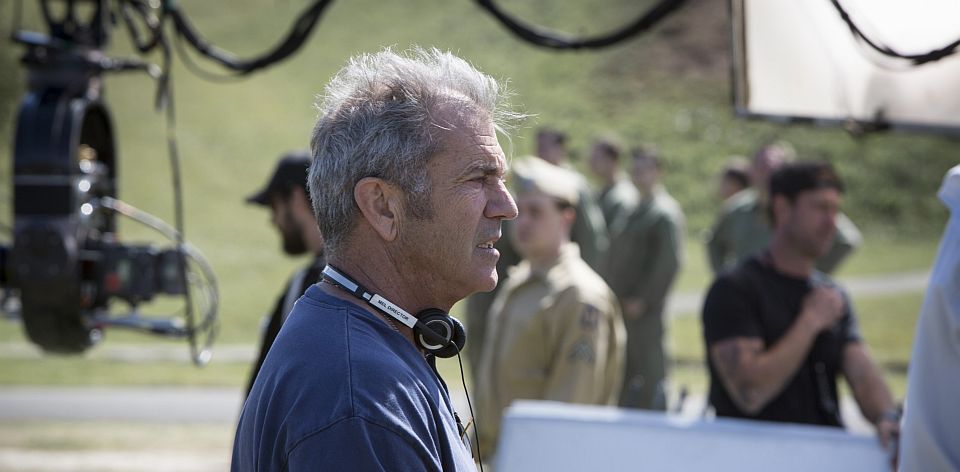 Mel Gibson filming HACKSAW RIDGE