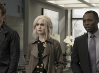 iZombie -- "Heaven Just Got a Little Bit Smoother" -- Image Number: ZMB301b_0299.jpg -- Pictured (L-R): Robert Buckley as Major, Rose McIver as Liv and Malcolm Goodwin as Clive -- Photo: Katie Yu/The CW -- ÃÂ© 2016 The CW Network, LLC. All rights reserved.