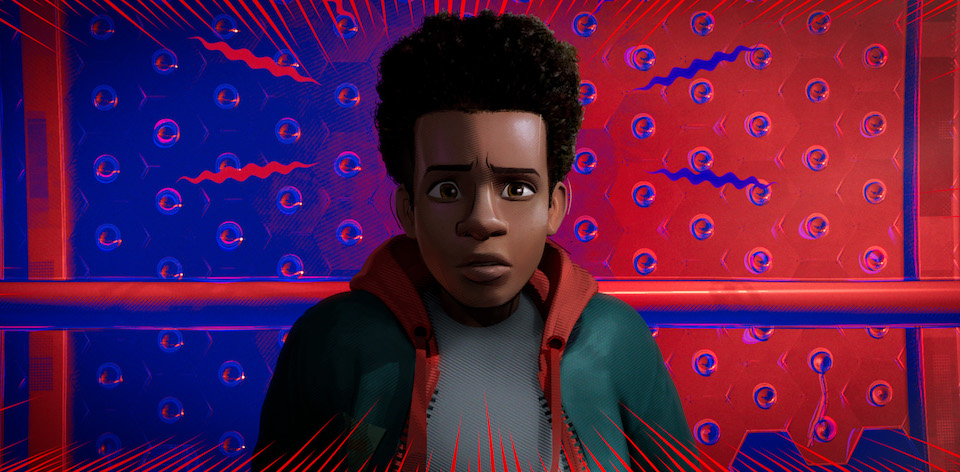 Miles Morales in Sony Pictures Animation's SPIDER-MAN: INTO THE SPIDER-VERSE.
