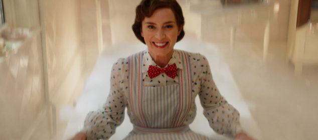 Emily Blunt is Mary Poppins in Disneyâ€™s MARY POPPINS RETURNS, a sequel to the 1964 MARY POPPINS, which takes audiences on an entirely new adventure with the practically perfect nanny and the Banks family.