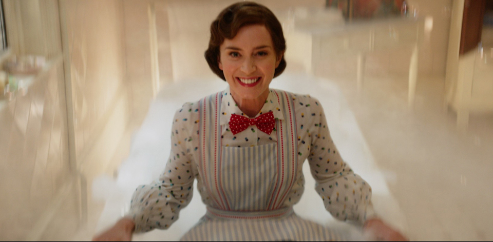 Emily Blunt is Mary Poppins in Disneyâ€™s MARY POPPINS RETURNS, a sequel to the 1964 MARY POPPINS, which takes audiences on an entirely new adventure with the practically perfect nanny and the Banks family.