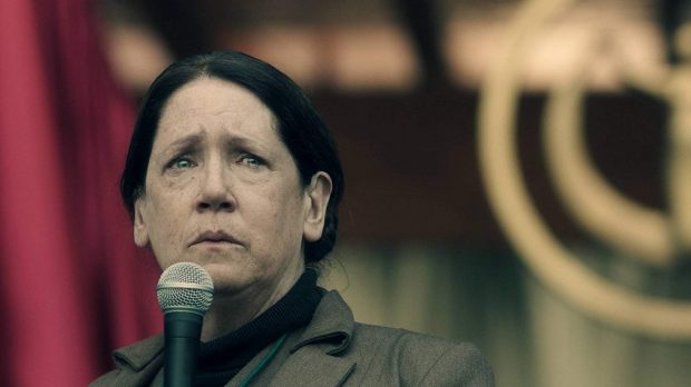 Ann Dowd as Aunt Lydia in Hulu's The Handmaid's Tale