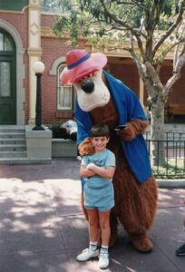 Me at Disneyland, April 1987