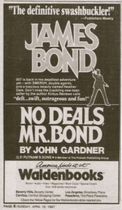 No Deals, Mr. Bond (1987)