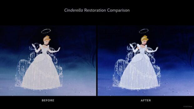 Cinderella 4K restoration comparison 