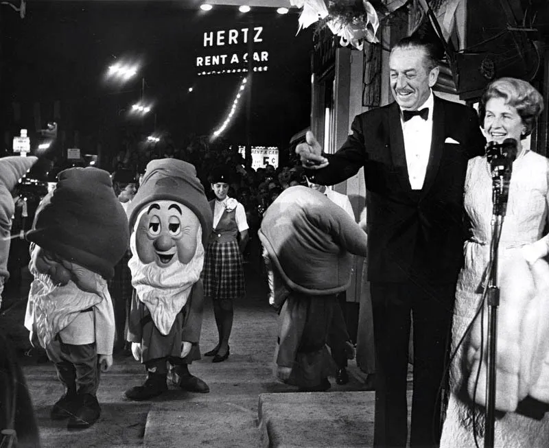 Walt and Lillian Disney at the Mary Poppins premiere in 1964